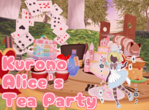 VRChatワールド紹介 Kurono Alice's Tea Party　 サムネイル